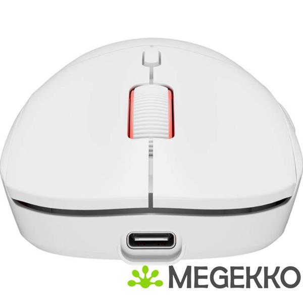 Grote foto genesis nmg 2090 zircon xiii gaming muis ambidextrous rf wireless usb type c wit computers en software overige computers en software