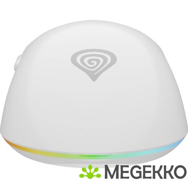 Grote foto genesis nmg 2090 zircon xiii gaming muis ambidextrous rf wireless usb type c wit computers en software overige computers en software