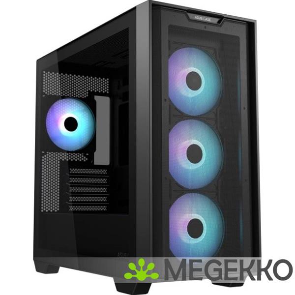 Grote foto asus case a21 plus zwart computers en software behuizingen en kasten