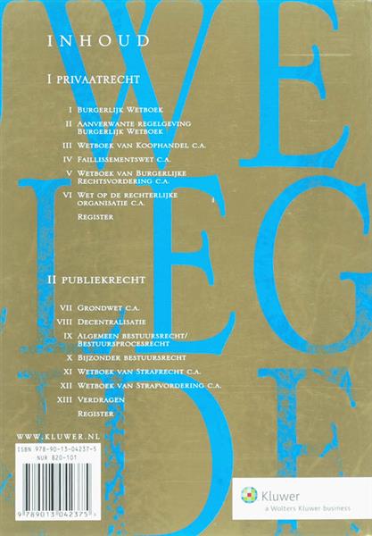 Grote foto kluwer collegebundel 2007 2008 boeken wetenschap