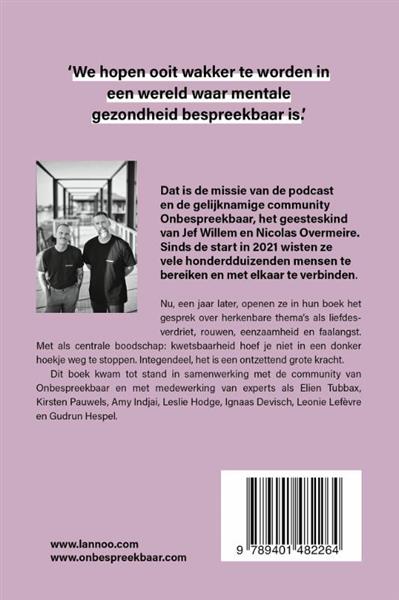 Grote foto omdat we hier niet genoeg over praten onbespreekbaar boeken overige boeken