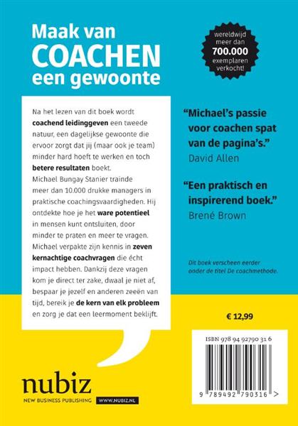 Grote foto maak van coachen een gewoonte boeken overige boeken