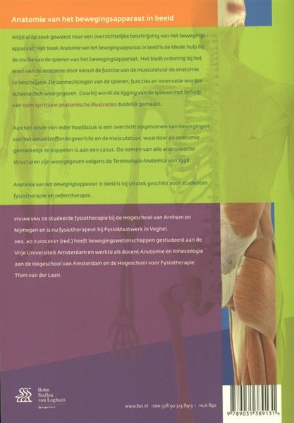 Grote foto anatomie van het bewegingsapparaat in beeld boeken wetenschap
