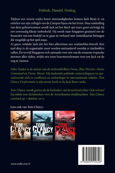 Grote foto tom clancy confrontatie jack ryan boeken thrillers