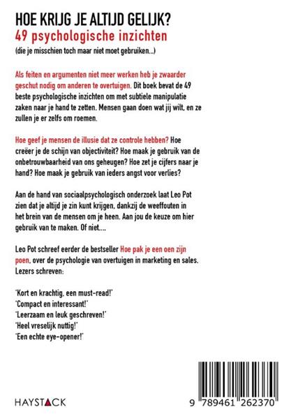 Grote foto hoe krijg je altijd gelijk boeken psychologie