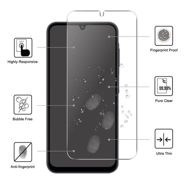 Grote foto 4 pack samsung galaxy s24 fe screen protector 9h film gehard glas telecommunicatie mobieltjes