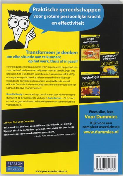 Grote foto nlp voor dummies voor dummies boeken psychologie