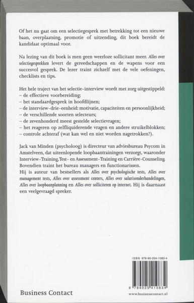 Grote foto alles over selectiegesprekken boeken psychologie