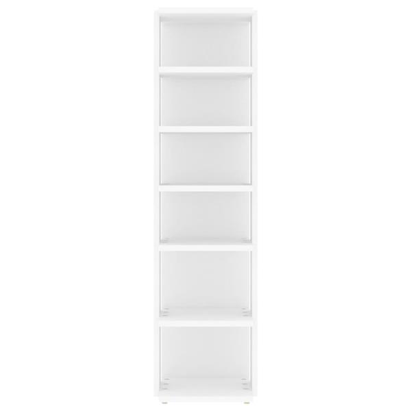 Grote foto vidaxl schoenenkast 27 5x27x102 cm bewerkt hout wit huis en inrichting overige