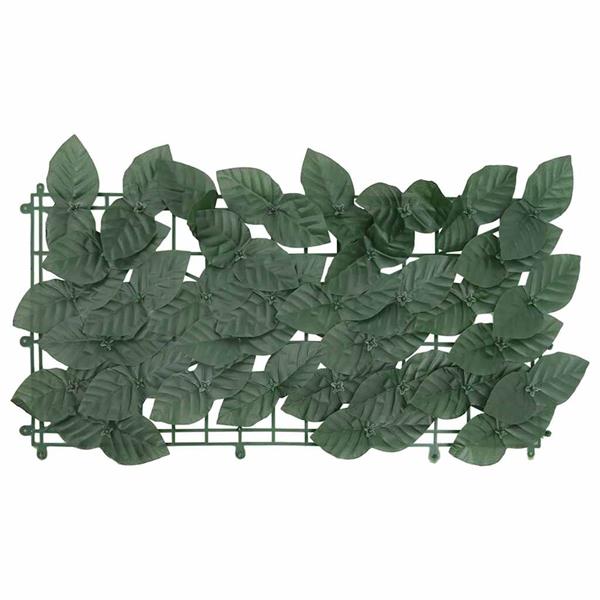 Grote foto vidaxl balkonscherm met donkergroene bladeren 200x100 cm tuin en terras overige tuin en terras