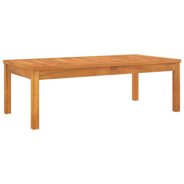 Grote foto vidaxl salontafel 100x50x33 cm massief acaciahout tuin en terras tuinmeubelen