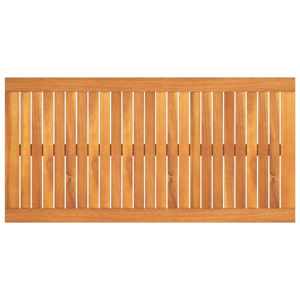 Grote foto vidaxl salontafel 100x50x33 cm massief acaciahout tuin en terras tuinmeubelen