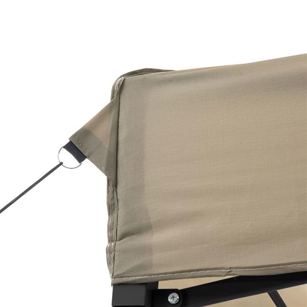 Grote foto vidaxl partytent inklapbaar pop up met 4 zijwanden taupe tuin en terras overige tuin en terras