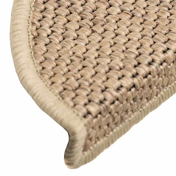 Grote foto vidaxl trapmatten zelfklevend 15 st sisal look 56x17x3 cm zandkleurig huis en inrichting overige huis en inrichting