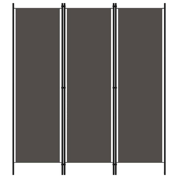 Grote foto vidaxl kamerscherm met 3 panelen 150x180 cm antraciet huis en inrichting overige huis en inrichting