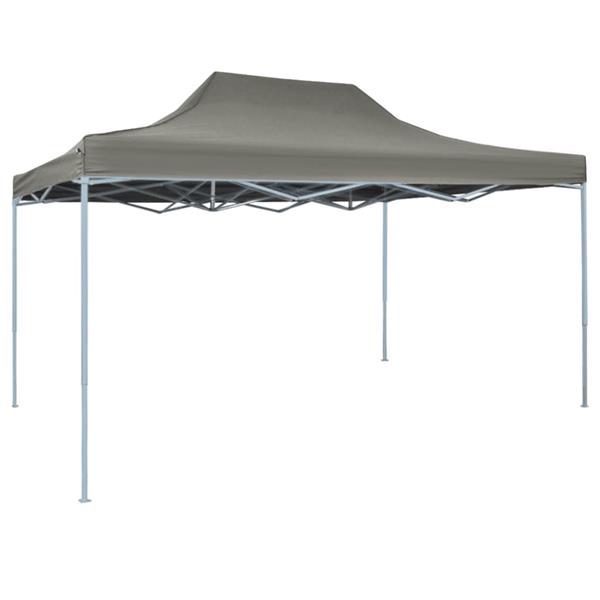 Grote foto vidaxl partytent inklapbaar 3x4 m staal antraciet tuin en terras overige tuin en terras