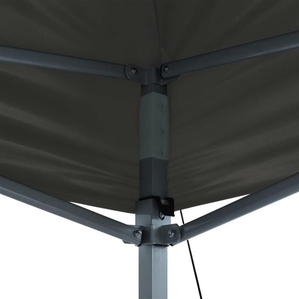 Grote foto vidaxl partytent inklapbaar 3x4 m staal antraciet tuin en terras overige tuin en terras