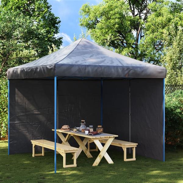 Grote foto vidaxl tentwanden met ritssluiting pe antraciet 2 st tuin en terras overige tuin en terras