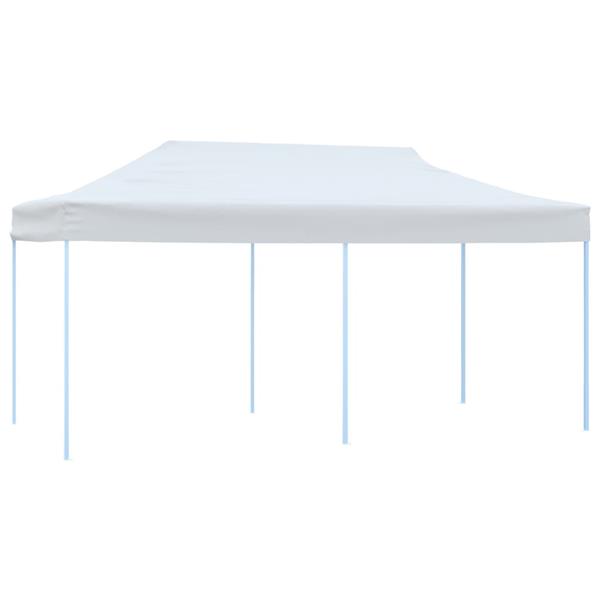Grote foto vidaxl partytent pop up met zijwanden 3x6 m staal wit tuin en terras overige tuin en terras