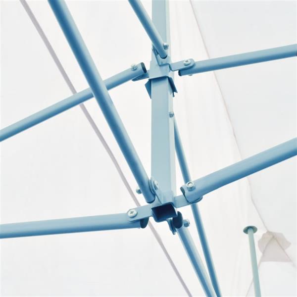 Grote foto vidaxl partytent pop up met zijwanden 3x6 m staal wit tuin en terras overige tuin en terras