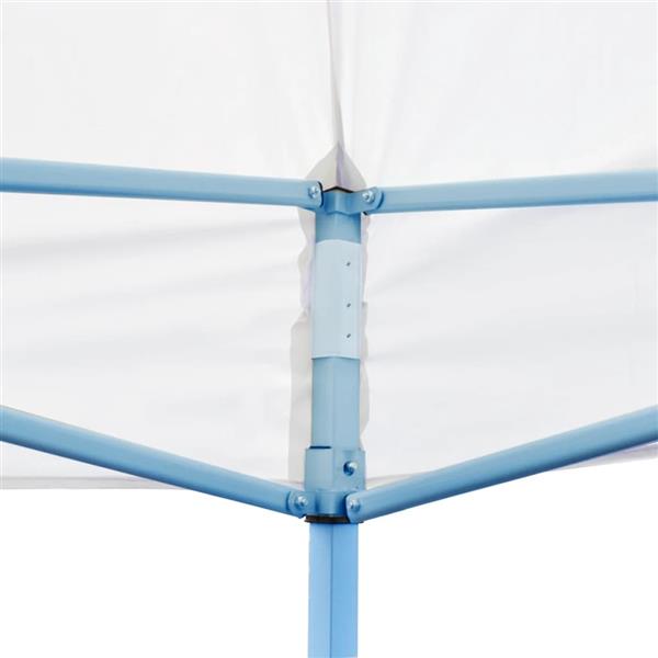 Grote foto vidaxl partytent pop up met zijwanden 3x6 m staal wit tuin en terras overige tuin en terras