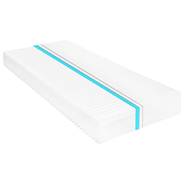 Grote foto vidaxl matras 7 zone 16 cm pu schuim h2 h3 100x200 cm huis en inrichting matrassen en bedbodems