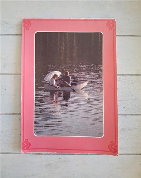 Grote foto briefpapier met romantische prenten seventies verzamelen retro