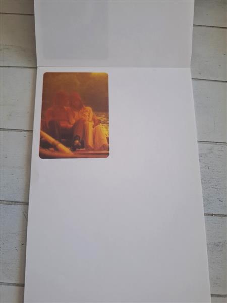 Grote foto briefpapier met romantische prenten seventies verzamelen retro