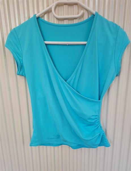 Grote foto elegant turquoise cache coeur topje 36 38 kleding dames tops