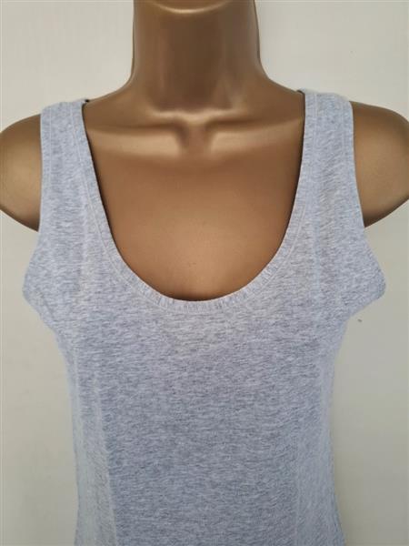 Grote foto lichtgrijs topje met v hals en ronde hals kleding dames tops