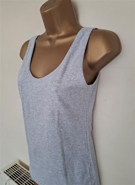 Grote foto lichtgrijs topje met v hals en ronde hals kleding dames tops