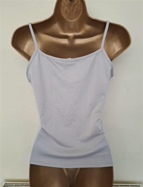 Grote foto topje met mooie v hals in zilver muisgrijs kleding dames tops