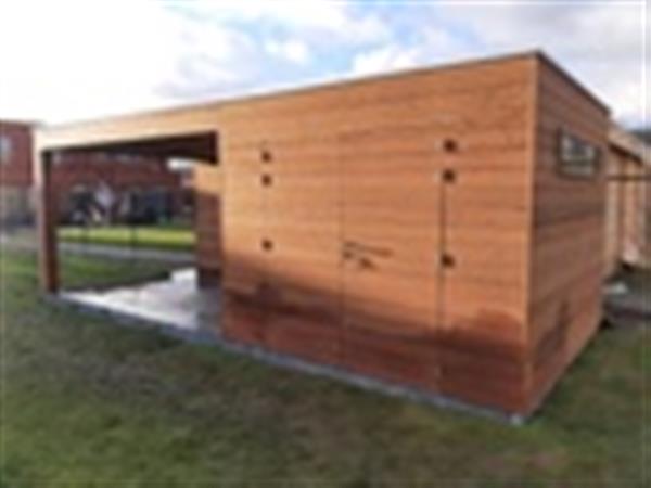 Grote foto nieuw modern strak tuinhuis type viva tuin en terras tuinhuisjes en blokhutten