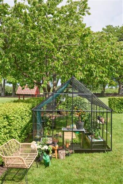 Grote foto qube 812 zwart gecoat tuin en terras kassen en kweekspullen