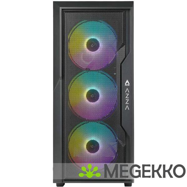 Grote foto azza fighter midi tower zwart computers en software behuizingen en kasten