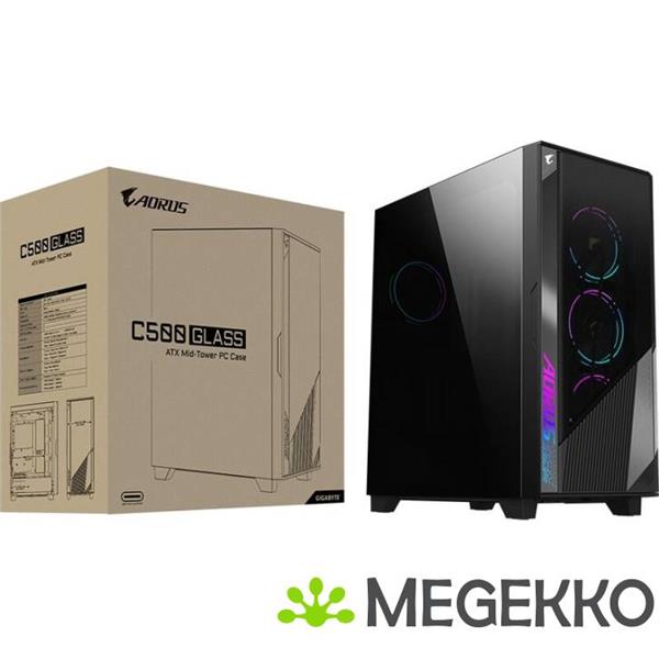 Grote foto gigabyte gb ac500g st computerbehuizing midi tower zwart computers en software behuizingen en kasten