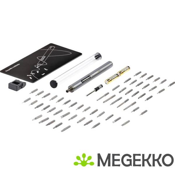 Grote foto startech.com 55 bit elektrische precisie schroevendraaier set mini schroevendraaier op batterij voor computers en software overige computers en software