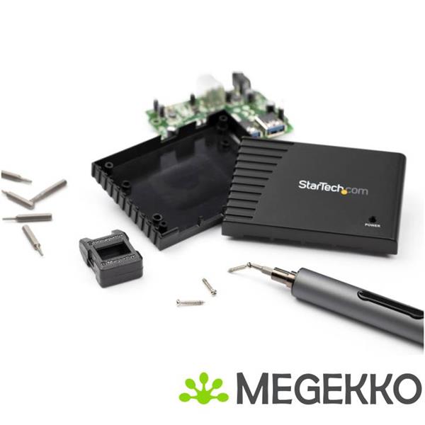 Grote foto startech.com 55 bit elektrische precisie schroevendraaier set mini schroevendraaier op batterij voor computers en software overige computers en software