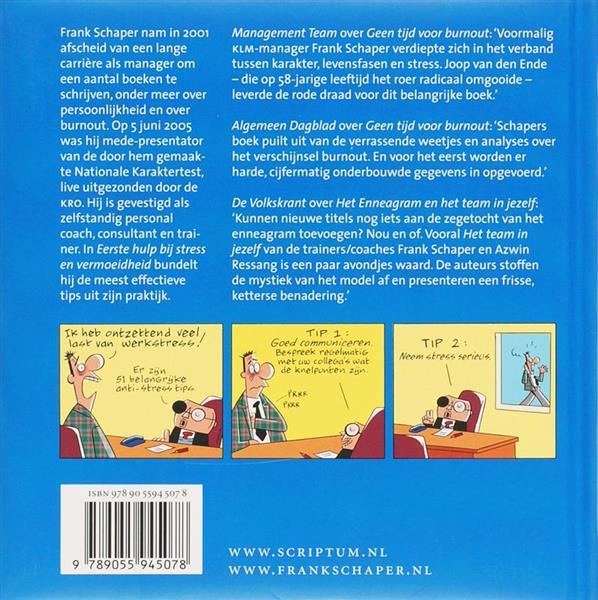 Grote foto eerste hulp bij stress en vermoeidheid scriptum psychologie boeken psychologie
