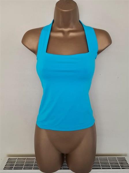 Grote foto turquoise halter top met mooie hals 36 38 kleding dames tops