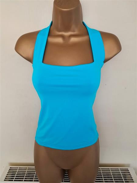 Grote foto turquoise halter top met mooie hals 36 38 kleding dames tops