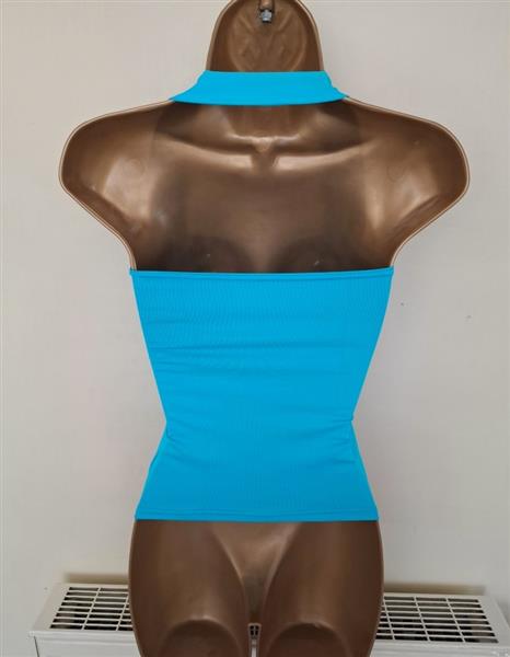 Grote foto turquoise halter top met mooie hals 36 38 kleding dames tops