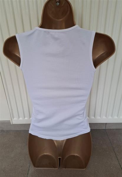 Grote foto witte tanktop met afgeronde v hals 36 38 kleding dames tops