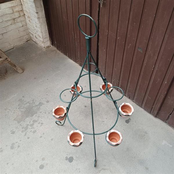 Grote foto plantenrekje metaal tuin en terras tuindecoratie