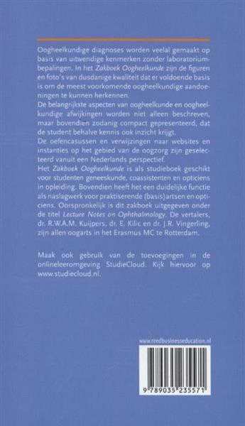 Grote foto zakboek oogheelkunde boeken wetenschap