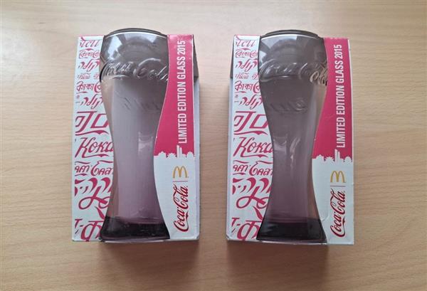 Grote foto coca cola limited edition glazen 2015 verzamelen glas en borrelglaasjes