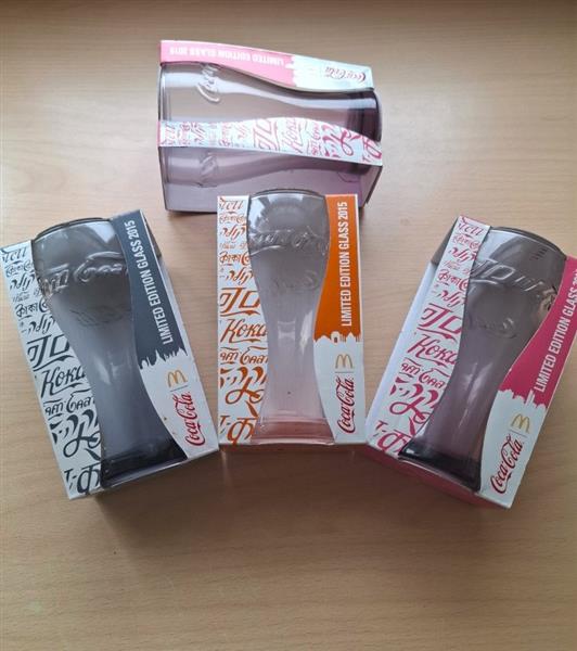 Grote foto coca cola limited edition glazen 2015 verzamelen glas en borrelglaasjes
