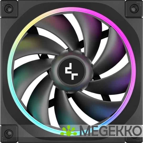 Grote foto deepcool fl12 computer behuizing ventilator 12 cm zwart 1 stuk s computers en software overige computers en software