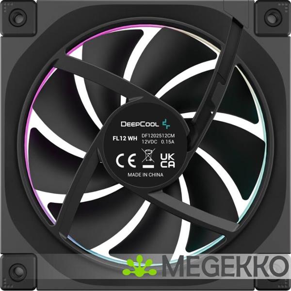 Grote foto deepcool fl12 computer behuizing ventilator 12 cm zwart 1 stuk s computers en software overige computers en software