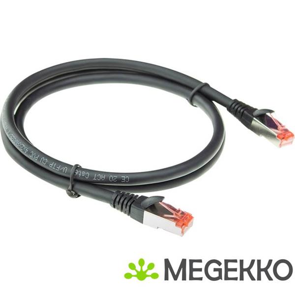 Grote foto act zwarte 5 meter pvc u ftp cat6a high flexibility tangle free patchkabel snagless met rj45 connect computers en software netwerkkaarten routers en switches